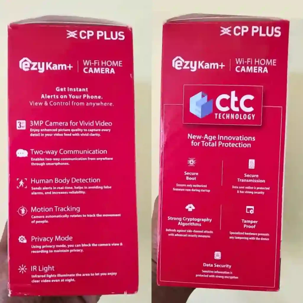 CP PLUS Ezykam CP-E35Q WiFi camera for baby monitoring and elderly care at home