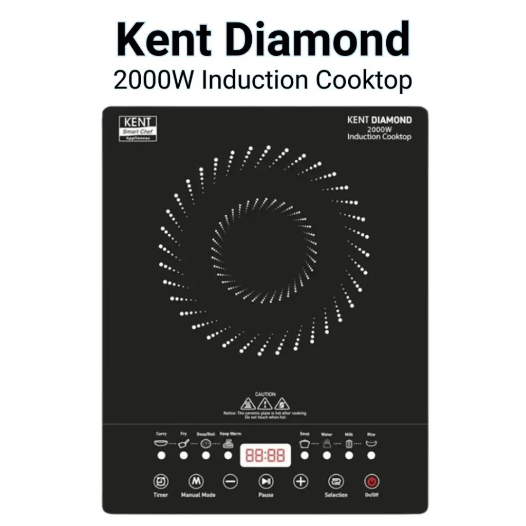 best induction cooktop india kent diamond 2000w induction cooktop with preset menus