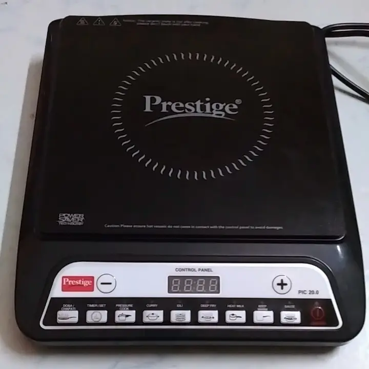 Prestige PIC 20 1600 Watts induction cooktop front view